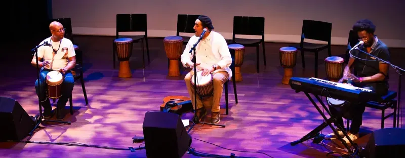 6 juni: Muzikale ontmoeting:met percussietrio Amin, Alain en Armando